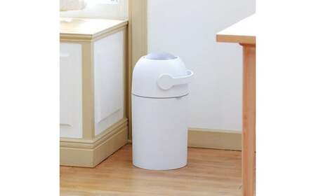 ピジョン カートリッジ不要 おむつ用ごみ箱 ステール（シルクホワイト）１台・手くちふきとり ナップ（70枚入×2個）32パックセット | おむつゴミ箱 おしりふき