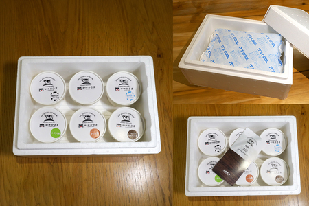 笠間市 ジェラート 6種詰め合わせ 6個セット 道の駅かさま JQ-001