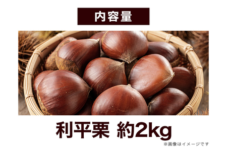 生栗 2kg 利平 栗 くり 国産 2L サイズ 以上 大きい 大粒