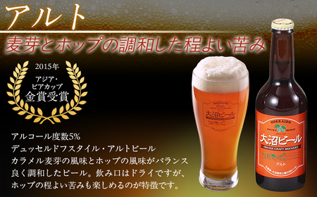 大沼ビールグラスセット (330ml4種各1本＋グラス＋350ml3種各1缶) 飲み
