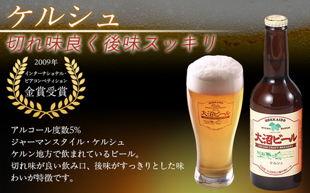  大沼ビール1L2本＋スタウト330ml3本 麦芽の香ばしさが、コーヒーを思わせる黒ビール！ NAH011