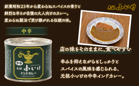 元祖小いけインドカレー 中辛3缶セット NAAN004