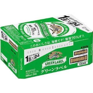 キリンビール取手工場産 淡麗グリーンラベル缶 500ml×24本【1091649