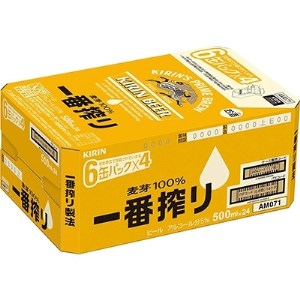 キリンビール取手工場産　一番搾り生ビール缶　500ml×24本【1091663】