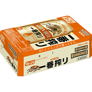 キリンビール取手工場産 一番搾り生ビール缶 350ml×24本【1091664