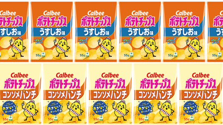 カルビー ポテトチップス レギュラー サイズ 2種類 詰め合わせ 16袋( うすしお / コンソメ )