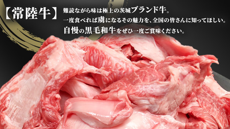 【常陸牛100%】ご自宅用 牛すじ 1kg (500g×2) ( 茨城県共通返礼品 )