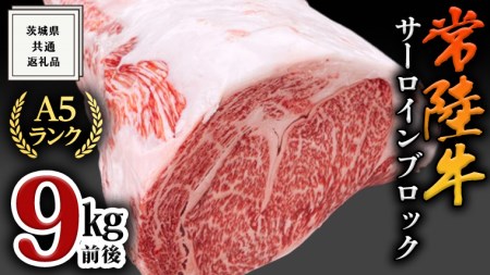 【常陸牛】A5サーロインブロック9kg前後 肉 国産 焼肉 業務用