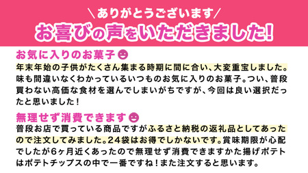 【12/21入金確認分まで年内お届け】カルビー 堅あげポテト うすしお味 24袋 ( 2ケース ) 65g