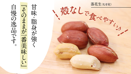 牛久市産 煎り 落花生 ( 殻付き )と むき実 2種 （計 3袋 ） 食べ比べ セット