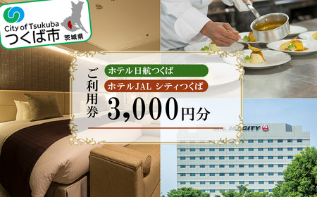 ホテル日航つくば・ホテルJAL シティつくばご利用券 3,000円分 │ 宿泊券