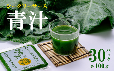 青汁シークワーサー入 100g×30P 青汁