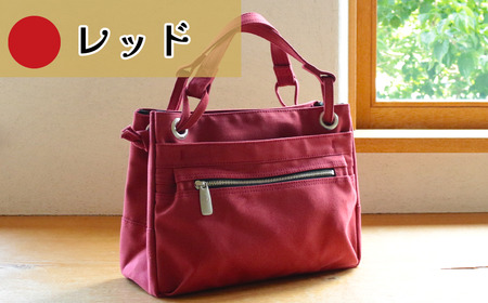 トートバッグ ループトート(レッド)バッグ