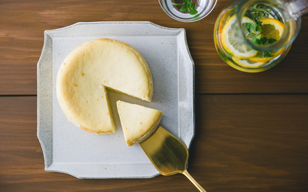 [ご自宅用簡易包装] 目覚めの「ホワイト生チーズケーキ」450g×1個 │ チーズケーキ