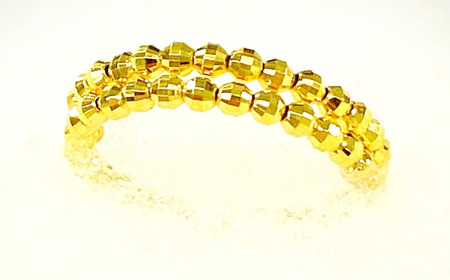 純金 ミラーボールフリーサイズリング 純金