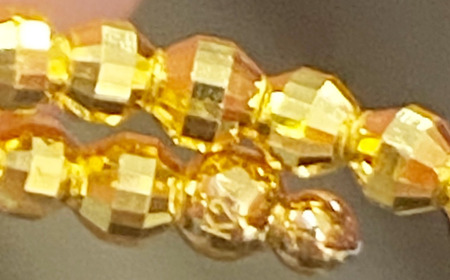 純金 ミラーボールフリーサイズリング 純金