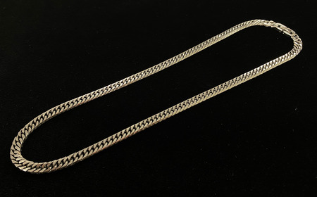 純チタン ネックレス1.4Φ六面W喜平50cm チタン