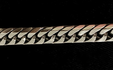 純チタン ネックレス1.4Φ六面W喜平50cm チタン