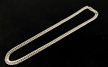 純チタン ネックレス2.0Φ六面W喜平60cm チタン