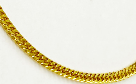 純金 【造幣局検定刻印入り】 純金 六面カットW喜平ブレスレット4g 18cm