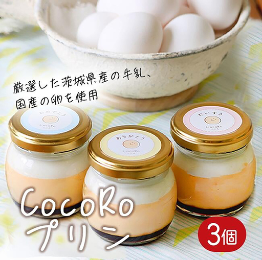 プリン CocoRoプリン3個セット（ギフト包装）