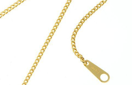 純金 【造幣局検定刻印入り】 純金0.35Φ二面喜平ネックレス 45cm