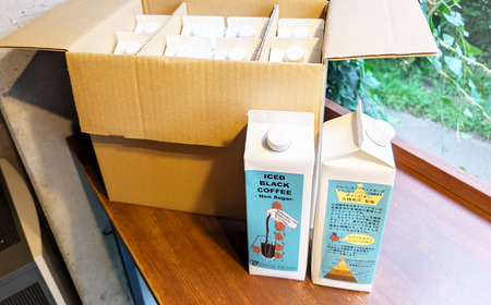 コーヒー 無糖リキッドアイスコーヒー12本セット（簡易包装）