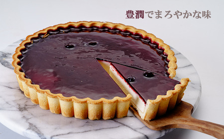 レアチーズケーキ ガトープーリアのジャージーレアチーズケーキ（ ブルーベリー ）