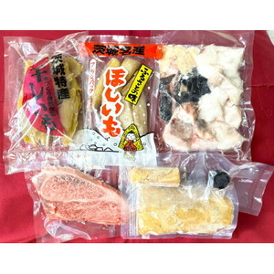 丸徳詰め合わせ～あん肝あんこう鍋2～3人前・ほしいも紅はるか・常陸牛ステーキ～_魚介・海産物  鮮魚   野菜 さつまいも いも サツマイモ 薩摩芋  肉 常陸牛 牛肉 うし ビーフ_【配送不可地域：離島】【1479683】