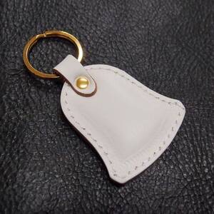 Roughtail leather works【ガーディアンベル レザーキーホルダー】ホワイト【1482955】
