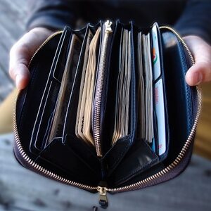 ラフテール【コードバン　ロングZIPウォレット　BLACK DAIAMOND】 CW-BKD-LZ_装飾品・工芸品 財布 服飾小物 _【1618902】