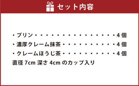 濃厚プリン食べ比べセット 合計12個 4個×3種 3種類 食べ比べ セット 詰合せ 詰め合わせ スイーツ プリン 冷凍 お菓子 洋菓子 菓子 デザート 茨城県 守谷市