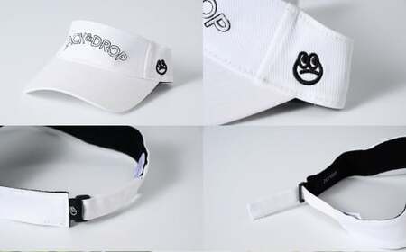 【ホワイト】サンバイザー ホワイト ZD03-U004-WH 白色 帽子 ゴルフ 普段使い