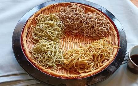 3色 味比べそば各100g×10人前(冷凍生)(若葉せいろう4人前・韃靼せいろう3人前・田舎せいろう3人前)