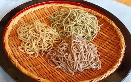 3色 味比べそば各100g×10人前(冷凍生)(若葉せいろう4人前・韃靼せいろう3人前・田舎せいろう3人前)