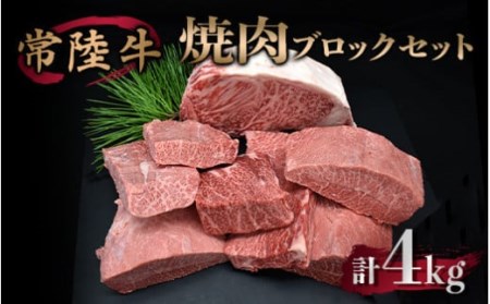 焼肉ブロックセット 合計4kg 牛肉 サーロイン ミスジ カルビ お肉 肉 牛肉 焼肉 焼き肉 バーベキュー BBQ 焼肉用 焼き肉用 アウトドア 冷凍 茨城県 守谷市