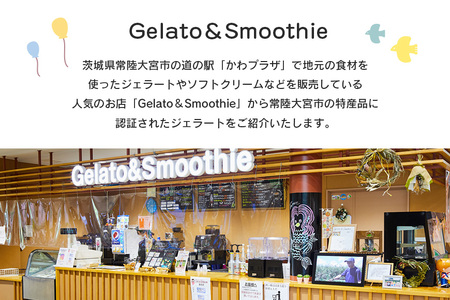 Gelato＆Smoothie ジェラート バラエティセット 6個 スイーツ アイス おやつ デザート えごま ミルク 奥久慈 茶 アボカド いちご にんじん 【元気な郷づくり（株）】【ho1385】