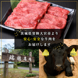 常陸牛 ロース スライス セット 約700g 牛肉 霜降り ブランド牛 A4 A5 ランク冷凍配送 国産和牛