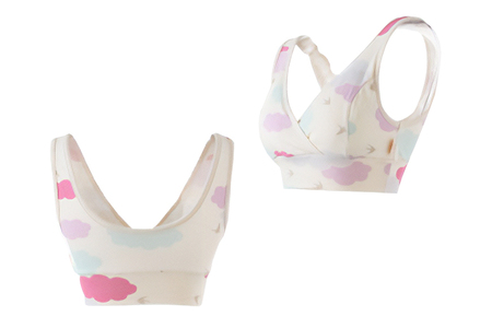 赤ちゃんに優しい秋から春まできれいめ授乳服セット ピンク/M トップス 下着 ブラジャー 子育て 妊婦 ベビー マタニティ 出産 茨城県 【有限会社モーハウス】【ho0918】