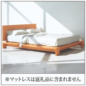 ベッドフレーム モデルノハイヘッド セミダブル ウォールナット材 家具