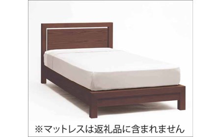 ベッドフレーム ダンハイヘッド シングル ウォールナット材 家具蔵