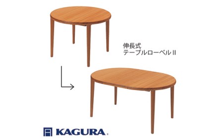ダイニングセット 伸長式 ローベル2＆グランデ チェリー材 テーブル アームチェア 家具蔵 KAGURA 【ダイニングセット】 【ho1232】
