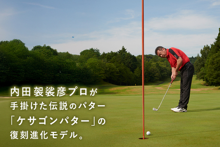 ケサゴンパター evolution エボリューション ケサゴン パター ゴルフ ゴルフ用品 練習用 初心者向け 中級車向け 上級者向け アイアン形状 L字型 復刻版 スコアアップ ギフト 贈答用