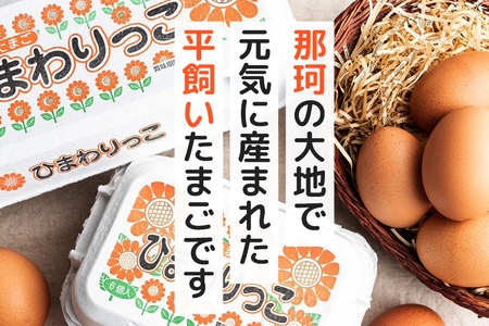 平飼いたまご ひまわりっこ 24個 (22個＋割れ補償2個) 1箱 卵 鶏卵 高品質 贈答 お歳暮 那珂市 国産 高級 安心 平飼い たまご 玉子 無選別 コク旨 濃厚 黄身 白身 地鶏 たまごかけごはんにぴったり L-1