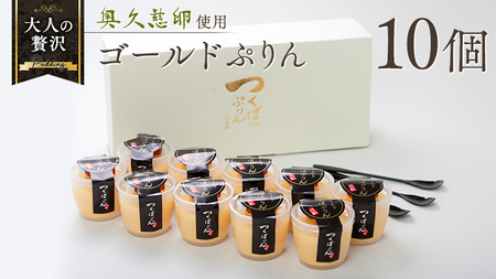 【 つくばぷりん 】 ゴールドぷりん 10個入り [DL002ci]