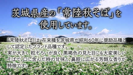 【 年越しそば 】 石臼挽き 常陸秋そば ( 半生 ) つゆ付 6人前 8割そば [BE003ci]