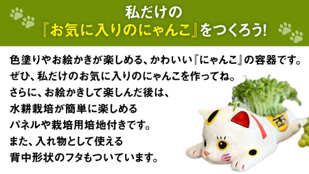 おえかきにゃんこ の 水耕栽培キット [EM001ci]