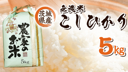【 産地直送 】 茨城県産 無洗米 コシヒカリ 5kg 令和6年産 精米 米 お米 コメ 白米 こしひかり [CZ011ci]