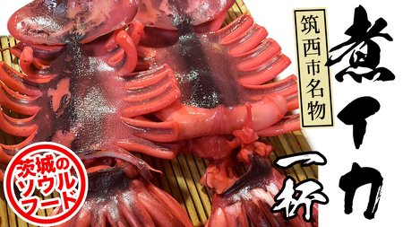 筑西市名物 煮イカ（一杯） いか 筑西 茨城 ソウルフード ご当地グルメ 名物 海鮮 魚介 冷凍 ［BW088ci］