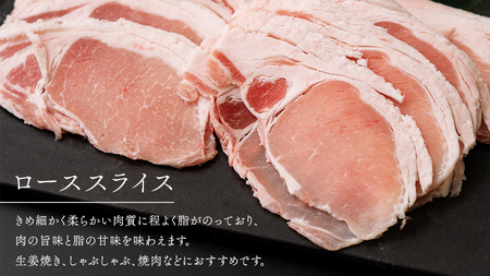 【 定期便 6ヶ月 】 JA北つくば ローズポーク ロース スライス 1.6kg ( 800g × 2箱 ) [AE066ci]
